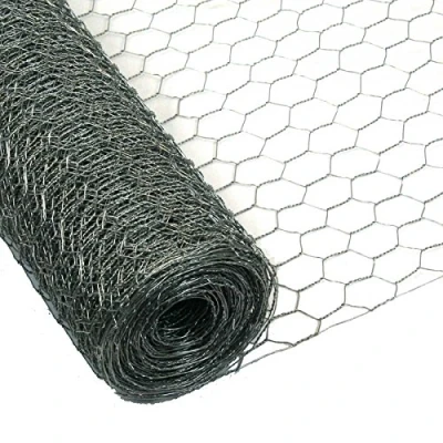 Image de Garmix Grillage à Poule &amp; Lapin Clôture Poulailler pour Enclos Parc Jardin Fils de Fer Galvanisé, Maille Hexagonale 25mm, Épaisseur 0,8mm (50cm x 50m)