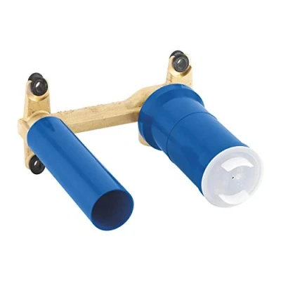 Image de GROHE Rapido EHM Support encastré universel à poignée unique (pour robinet de lavabo 2 trous, avec limiteur température, DN15), 23571000, gris, 1 pièce