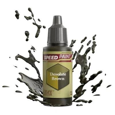 Image de The Army Painter Speedpaint Desolate Brown 2.0, Peinture Acrylique Unique 18ml Solution De à Une Couche Pour Figurines Comme Warhammer 40k et Dungeons and Dragons.