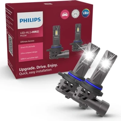 Image de Philips Ultinon Access LED ampoule de phare automobile (HIR2), ultra compact direct fit, +80%, 6.000K, set 2