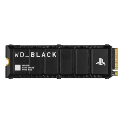 Image de WD_BLACK SN850P 4 To PS5 SSD, Disque SSD interne, Carte d&#039;extension PS5, Officielle pour Playstation 5 et Consoles, lecture jusqu&#039;à 7300 Mo/s, M.2 2280 PCIe NVMe, avec dissipateur Thermique