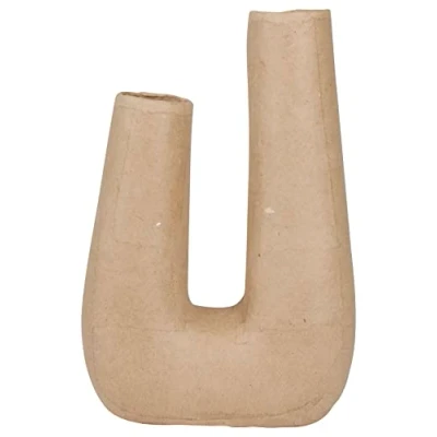 Image de Décopatch HD085C Un support en papier mâché brun 16,5x7x25cm Waterproof Vase double