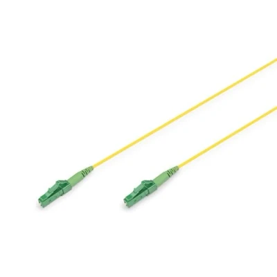 Image de Digitus DK 2933 03 APC SX fibre optique FO Câble de raccordement 3 m jaune [1x LC/APC 8 mâle, mâle 1x mâle] 9/125 µ Singlemode