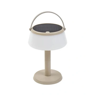 Image de Lindby lampe de table LED Mikkel, beige, intensité variable, 7 cm