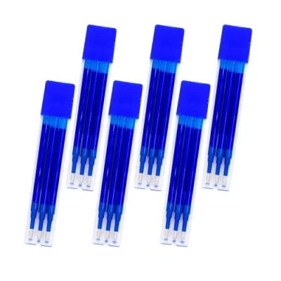 Image de RAYLU PAPER Rechanges pour Stylos effaçables rétractables, encre de gel, couleur bleu, pointe 1 mm et trait 0,7 (6 Bleu (18 unités))