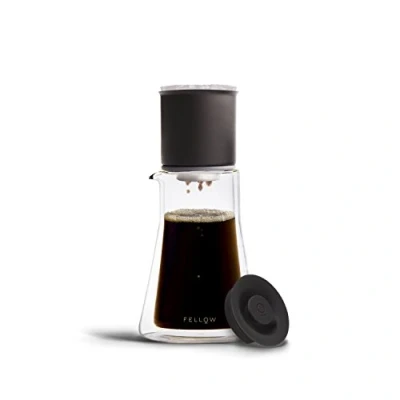 Image de Fellow Set de préparation du café Stagg (compte gouttes avec aide mémoire, pichet en verre à double paroi et 20 filtres papier) [XF] Noir mat