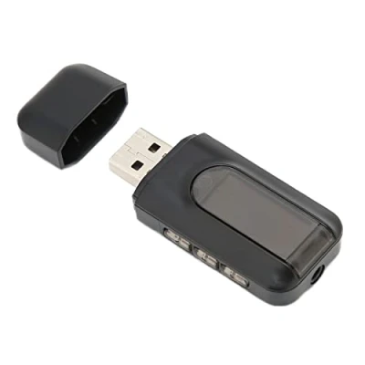 Image de Adaptateur USB Bluetooth, émetteur et Récepteur sans Fil Bluetooth 5.0 2 en 1 avec écran LCD, Audio Fil, pour TV/PC/Haut parleurs/Casque/Voiture/système Domestique