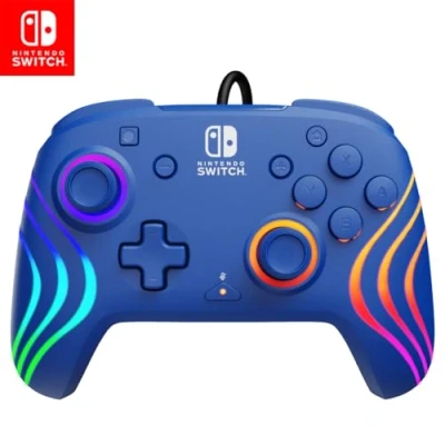 Image de Official Switch Afterglow Wave Wired Controller Blue