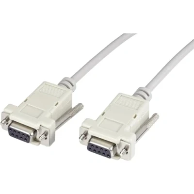 Image de Cordon Série RS232 Non spécifié 1.5 M DB9 Femelle Câblage Droit 2 Prises