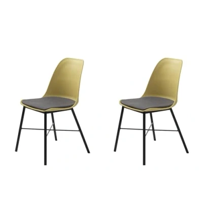 Image de FJORDFORM Chaises de Salle à Manger, Jaune Moutarde, Taille Unique