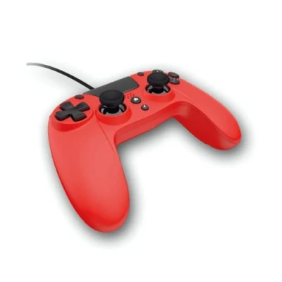 Image de Gioteck VX4 Manette compacte pour PS4 avec Prise Jack 5 mm USB Filaire Playstation4/Pro/Slim/PC Branchement Casque Gaming Gamepad Dual Vibration Shock Contrôleur Rouge