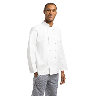 Image de Whites Chefs Apparel A134 XXL Vegas Veste de chef manches longues Blanc