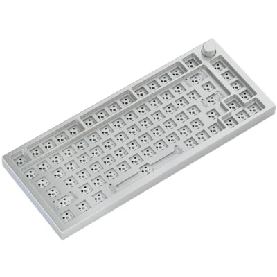 Image de Glorious Gaming GMMK Pro 75% Barebones (Cadre Uniquement) Clavier de Jeu mécanique modulaire, Taille TKL (75%), Cadre 1,5 kg, RGB, Personnalisable, Disposition américaine/ANSI Blanc