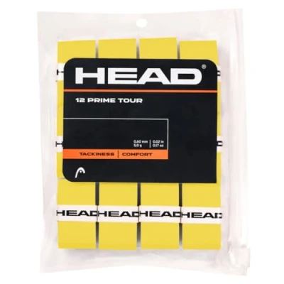 Image de HEAD 12 Prime Tour Tennis Poignée, Unisexe, Jaune, Taille Unique