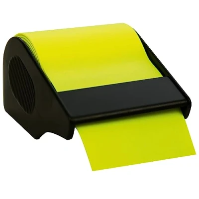 Image de RNKVERLAG CT1906 Rotolo di foglietti adesivi in dispenser, 60 mm x 10 m, ricaricabile, giallo brillante, 1 pz.
