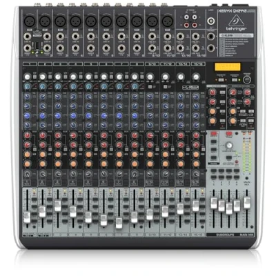 Image de Behringer QX2442USB Premium Table de mixage 24 Entrées 4/2 Bus avec Préamplis Micro Xenyx Compresseur