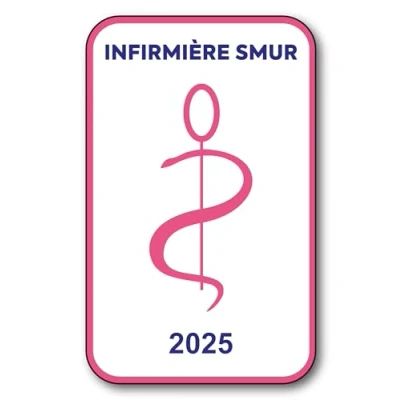 Image de SIGNAL SAFETY Autocollant Sticker Vignette Caducée 2024 pour Pare Brise en Vitrophanie V6 Infirmiere SMUR