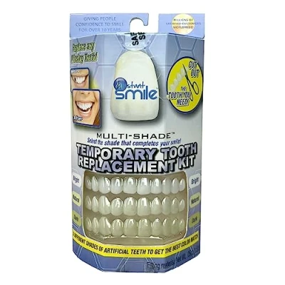 Image de Instant Smile Kit de réparation dents temporaire breveté Multishade, remplacez une dent manquante en quelques minutes