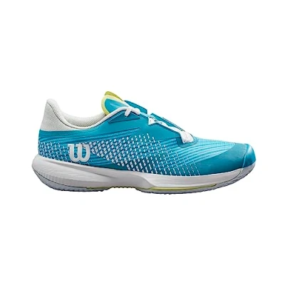 Image de Wilson KAOS Swift Chaussures de tennis toutes surfaces, Femme, Taille: 36, Tuerkis weiss neongelb Textile