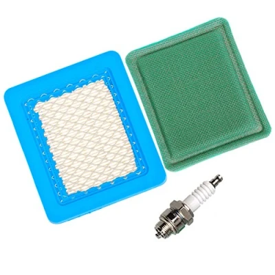 Image de Carkio Filtre à air 491588 avec préfiltre et prise Spark Compatible with Briggs &amp; Stratton 625e 675ex Quantum 3.5 6.75 Gross HP Push Mower