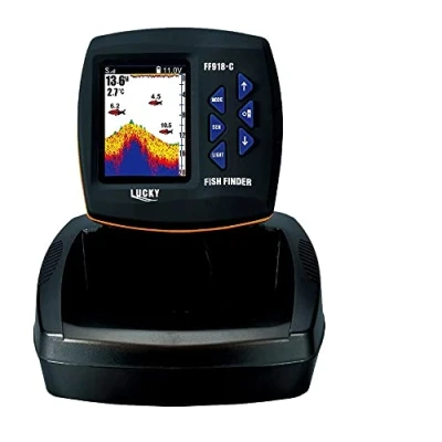 Image de Appât Bateau sans fil Couleur Fish Finder Portée 500 mètres avec écran LCD coloré Fantastique fonction / Find ID, Zoom + Plus
