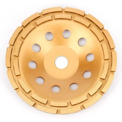 Image de APLUS Meule diamantée 230 mm x 22,23 Double rangée Pour béton, pierre, maçonnerie