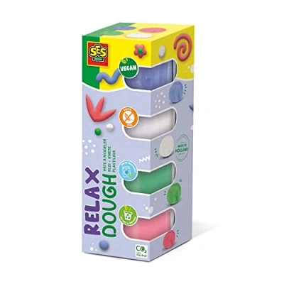 Image de SES Creative Pâte à Modeler Feel Good Relax (4x90gr), 00514, Coloris Assortis, Petit