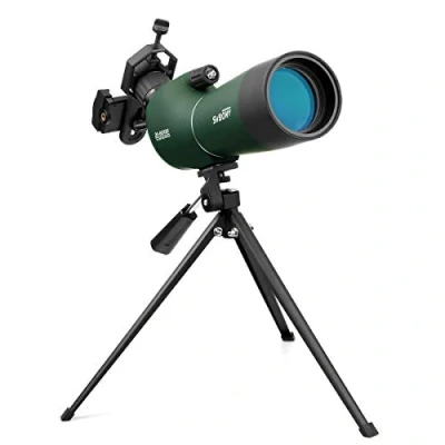Image de Svbony SV28 Longue Vue 20 60x60 Bak4 Prisme Imperméable Telescope Monoculaire Champ de Vision 40 20m/1000m Tir Sportif avec Trépied Adaptateur Téléphone pour Observation des Oiseaux