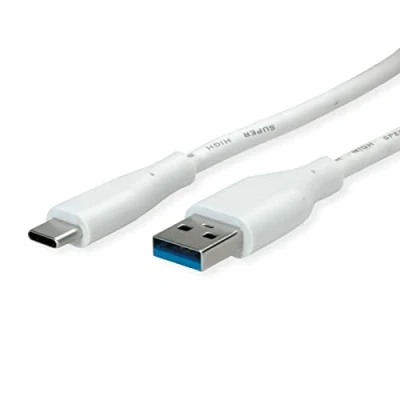 Image de Value Câble USB 3.2 Gen 1, A C, St/St, Blanc, 3 m