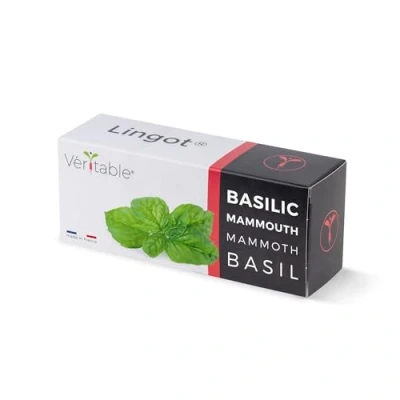 Image de Lingot® Basilic Mammouth Compatible Potager d&#039;Intérieur Véritable® et Exky® Recharge prête à l&#039;emploi Substrat avec Graines Intégrées
