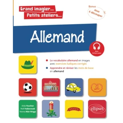 Image de Allemand en images avec exercices ludiques. Apprendre et réviser les mots de base. A1