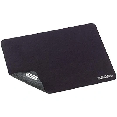 Image de Tapis de souris microfibre 3en1 PEARL Noir Protection d&#039;écran Chiffon nettoyage