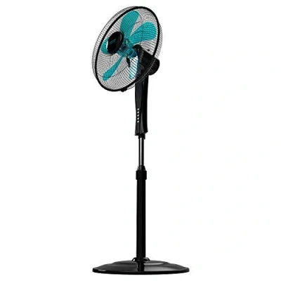 Image de Cecotec Ventilateur sur Pied avec Télécommande et Minuterie EnergySilence 530 Power Connected Black. 50 W, 5 Pales de 40 cm, 3 Vitesses, Moteur en Cuivre, Oscillant, Écran, Noir
