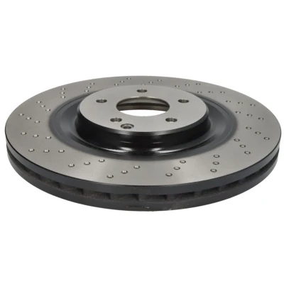 Image de TRW DF4341S Disque de frein 345 30 5 112 fendu/perforé peint à haute teneur en carbone MERCEDES BENZ: Classe C Break, Berline, CLK Coupe