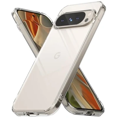 Image de Ringke Coque Compatible avec Google Pixel 9 Pro XL [Fusion] Transparente Clear Ultra Fine Solide Rigide Back Souple Bumper Étui Antichoc Protection Case Accessoires