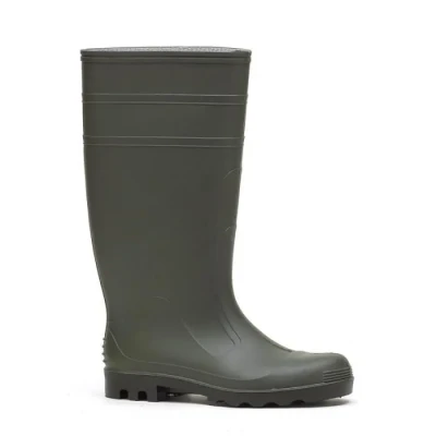Image de Botte PVC Rivage vert ROUCHETTE Haute Caoutchouc Semelle crampons