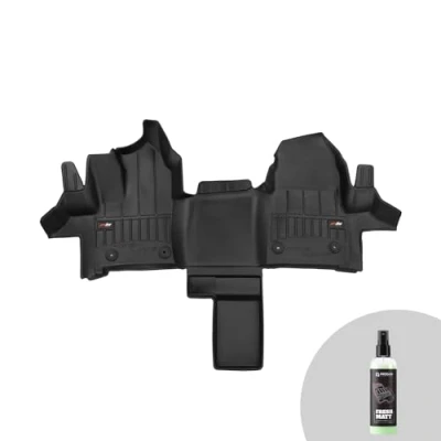 Image de FROGUM ProLine 3D Tapis de Sol Voiture exclusifs pour Ford Transit Custom Depuis 2017 Matériau TPE Durable Les Bords Plus Hauts