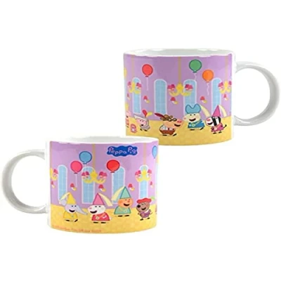Image de Peppa Wutz Tasse de salle fête, 320 ml, céramique, multicolore, ml