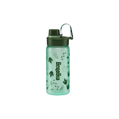 Image de Gourde sans BPA 550 ml, anti fuite et passe au lave vaisselle, motif dinosaure, vert foncé