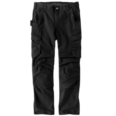 Image de Carhartt Steel Rugged Flex Relaxed Fit Ripstop Double Front Cargo Work Pant Pantalon Utilitaire de Travail, Noir, 34W / 34L Hommes
