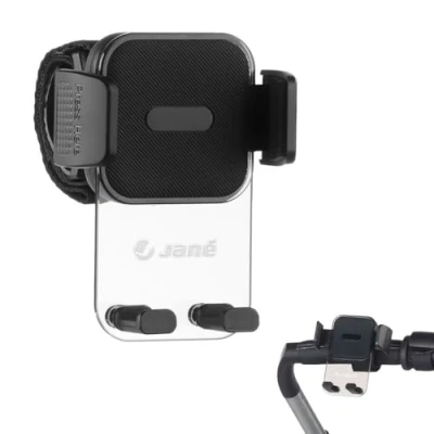 Image de Jané Support de Smartphone Universel pour Poussettes, Rotation Multi Positions 360 degré, Installation Facile, Stable et Sûr