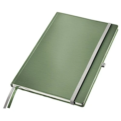 Image de Leitz, Cahier couverture rigide A4 ligné, 160 pages 100g/m², Leitz Style, Vert, 44750053