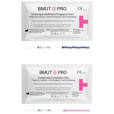 Image de BMUT Lot combiné de 50 tests d&#039;ovulation (LH) et 20 grossesse (HCG), test fertilité, pour femmes, ovulation
