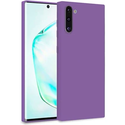 Image de MyGadget Coque pour Samsung Galaxy Note 10 Case Silicone Souple &amp; Soft Doublure Microfibre Cover TPU Protection Extra Fine Légère Violet