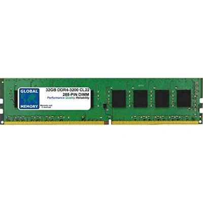 Image de 32Go DDR4 3200MHz PC4 25600 288 PIN DIMM MÉMOIRE RAM POUR ORDINATEURS DE BUREAU/CARTES MERES