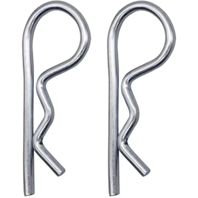 Image de SKIR&#039;CO (2 pièces) Goupilles à ressort en acier zingué 6 mm, clips R, goupille forme de R