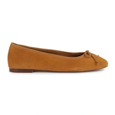 Image de Geox D Marsilea Ballerines, Femme, Taille: 35, Cognac Cuir