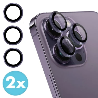 Image de Protection d&#039;objectif IMOSHION iPhone 14 Pro / Max Lot de 2 Verre trempé Violet