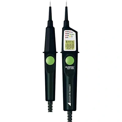 Image de Gossen Metrawatt DUSPOL digital 1000 Contrôleur de tension bipolaire CAT III V, IV 600 V LCD, L, Noir, Vert