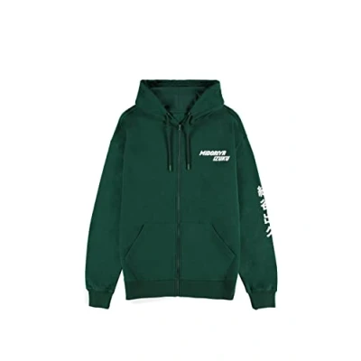 Image de Difuzed, My Hero Academia Deku Sweat à Capuche zippé pour Homme et garçon Mixte Enfant, Vert, L
